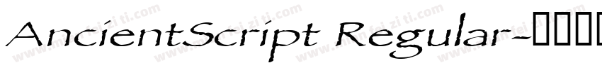 AncientScript Regular字体转换